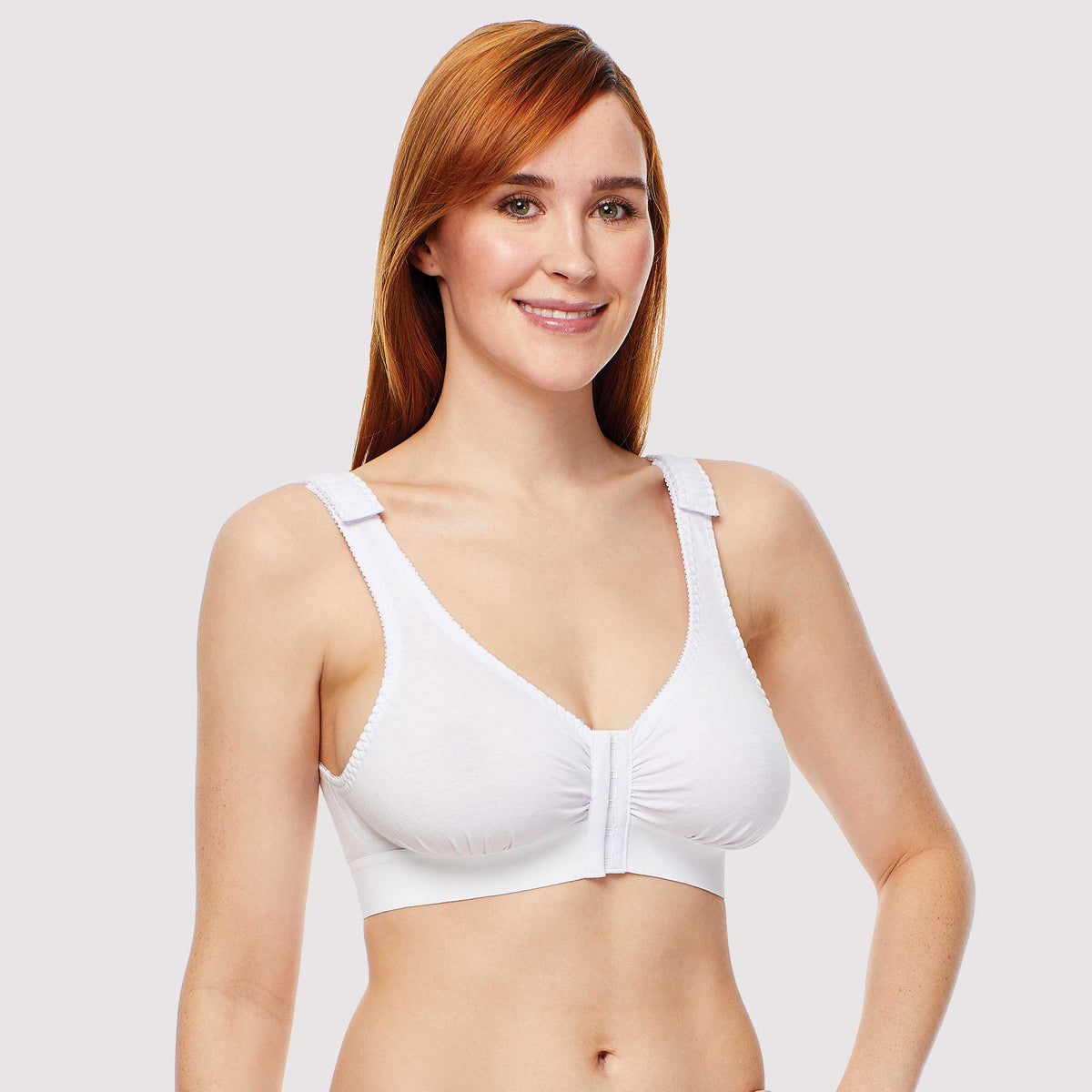 Cotton Pocket Bra for Women Seniors Elderly Mastectomy Post Surgery  Silicone Breast Prosthesis Full Coverage Bras (Color : Gray, Size : 85/38C)