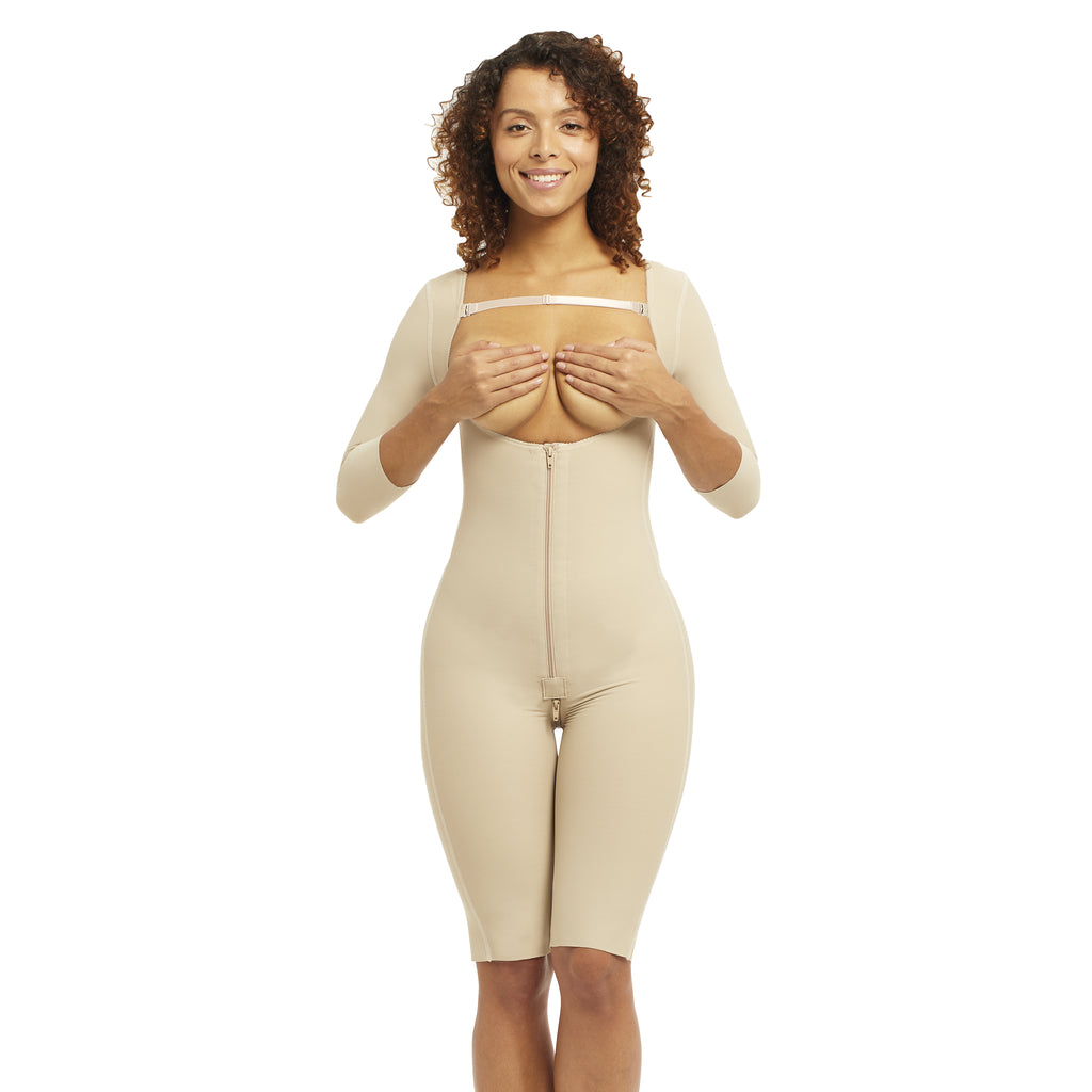 WAIST SECRETS Long Compression Garments After Liposuction Shapewear for  Women Tummy Control Body Zipper Open Bust Bodysuit, Black, Large :  : Clothing, Shoes & Accessories