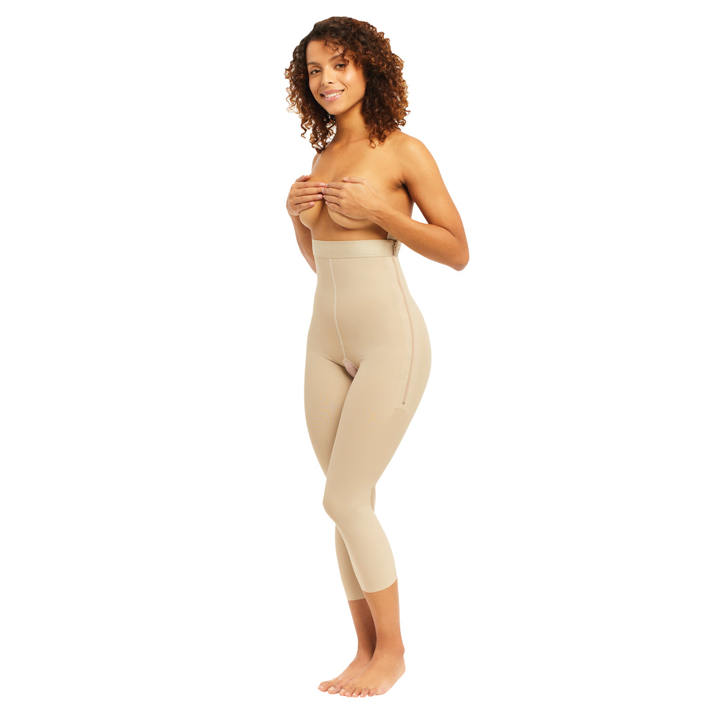 Lady midi post liposuction high compression Capri pants, girdle